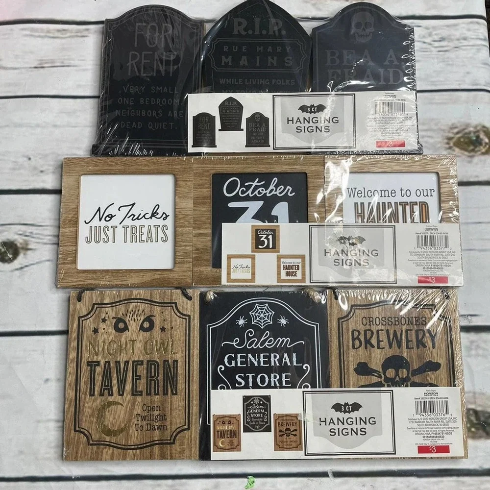 Target Halloween Hanging Sign Bundle - Target